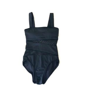 Carmen Marc Valvo black swim suit